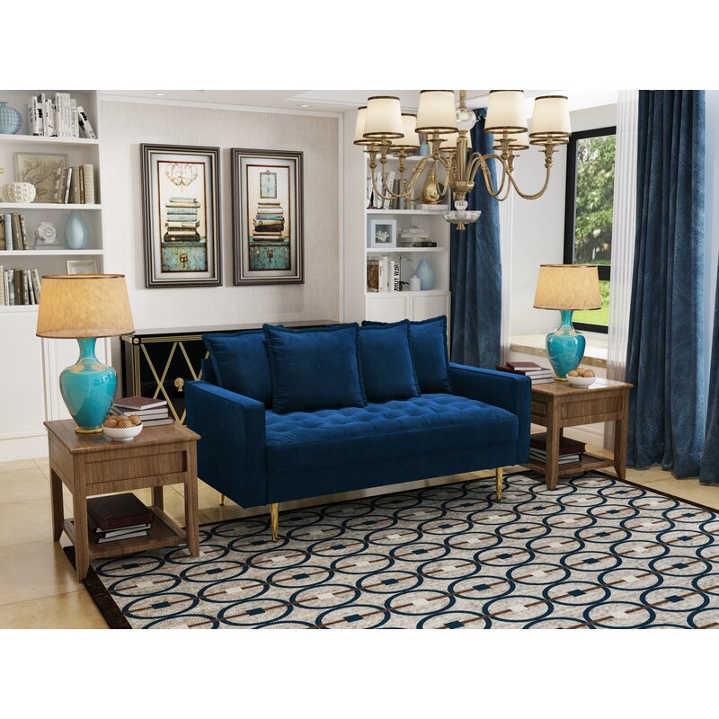 Everly Quinn Madalinn 58'' Upholstered Loveseat & Reviews | Wayfair