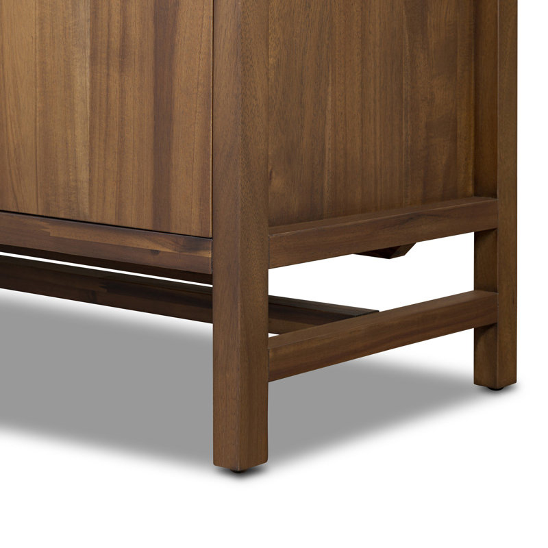 Sullivan Media Console-Saddle Tan, Brown