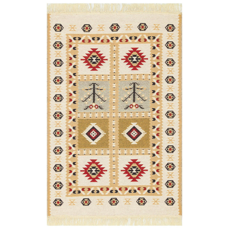 Selina Cotton Flatweave Area Rug, Rectangle 160 x 230cm