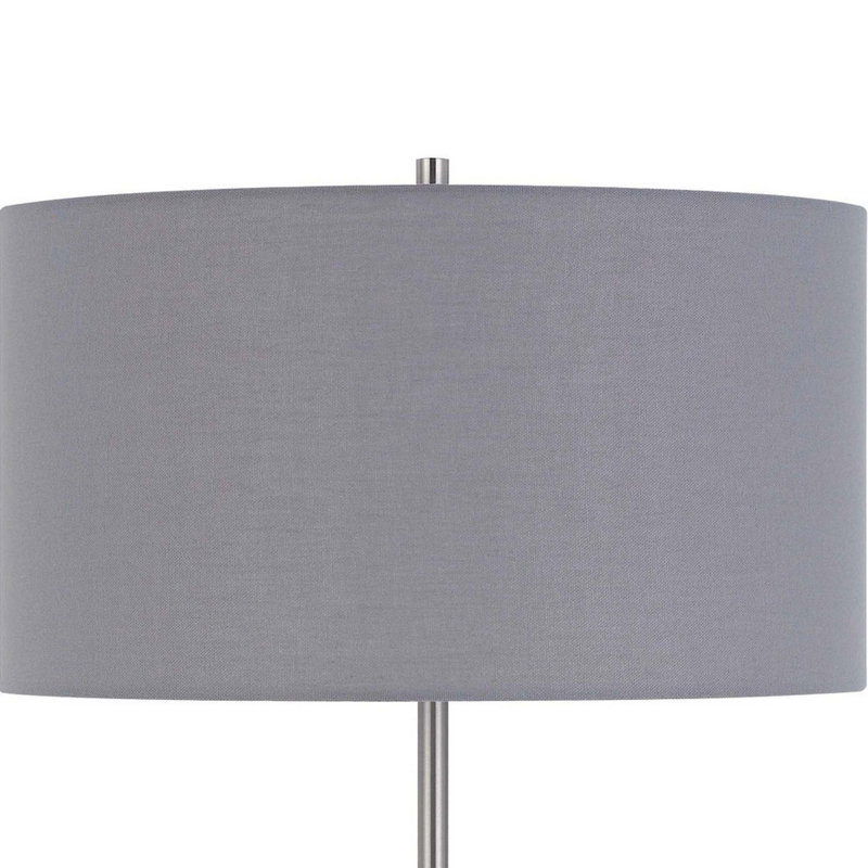 Quamar 58.75'' Traditional Floor Lamp, Gray
