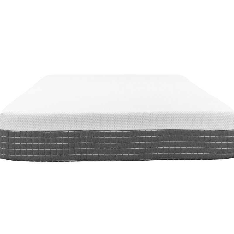 Très grand matelas à 5 couches, couche de transition de 12 po, compatible avec la base réglable, structure de soutien de 12 po, mousse à gel à réponse rapide, respirant