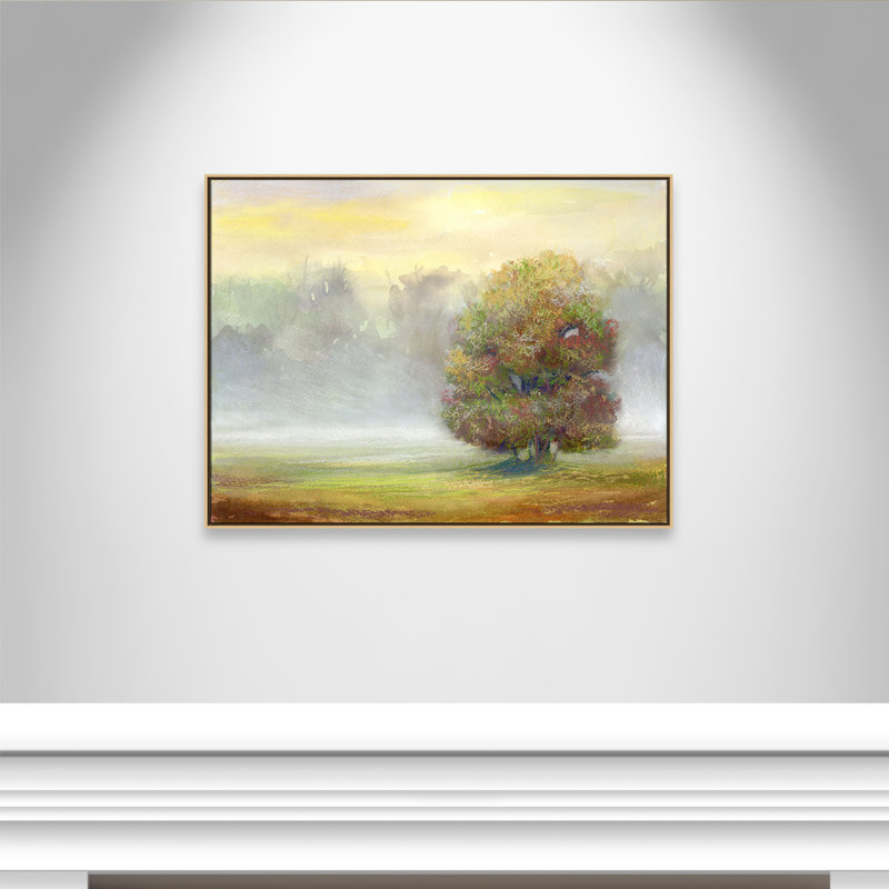 «Rayssa Brush Print» par Dena Ann Adams, H 37,5 po x l 49,5 po, Naturel