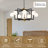 12-light Mid Century Modern Bubble Black And Gold  Light Fixtures Sputnik Chandelier For Kitchen Dining Room