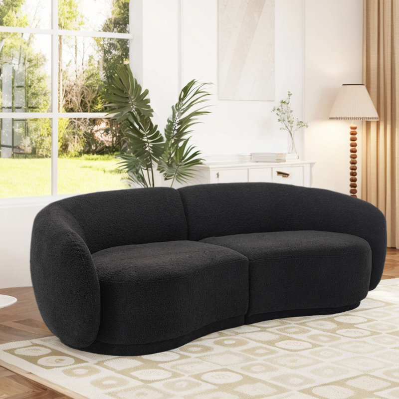 Kullervo Upholstered 83'' Sofa, Black