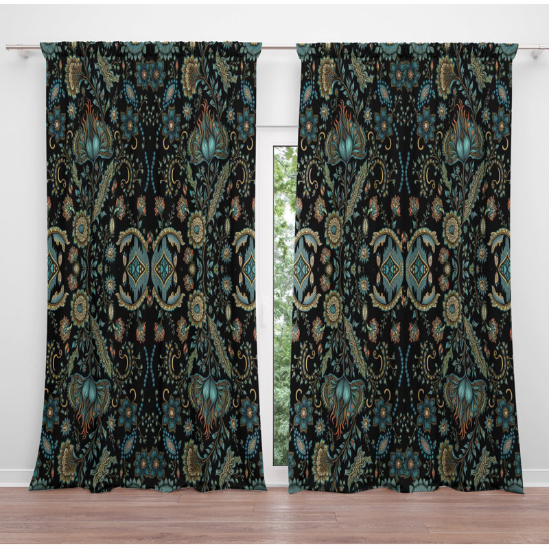 Paire de rideaux obscurcissant en polyester Patrician, L 20 po x L 61 po