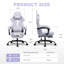GTPLAYER Adjustable Swiveling PC & Racing Game Chair-106735393