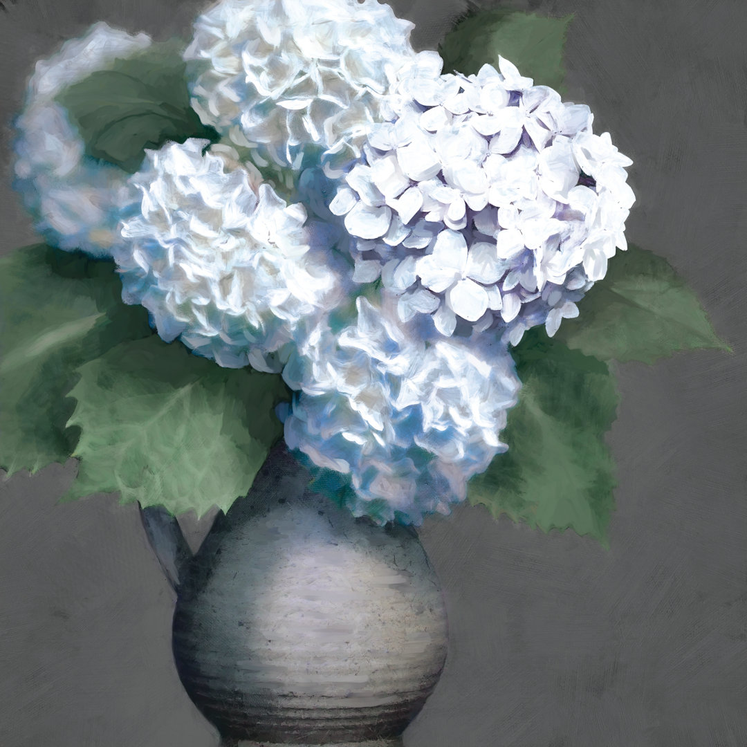 Hydrangea Bouquet - Wrapped Canvas Painting Print