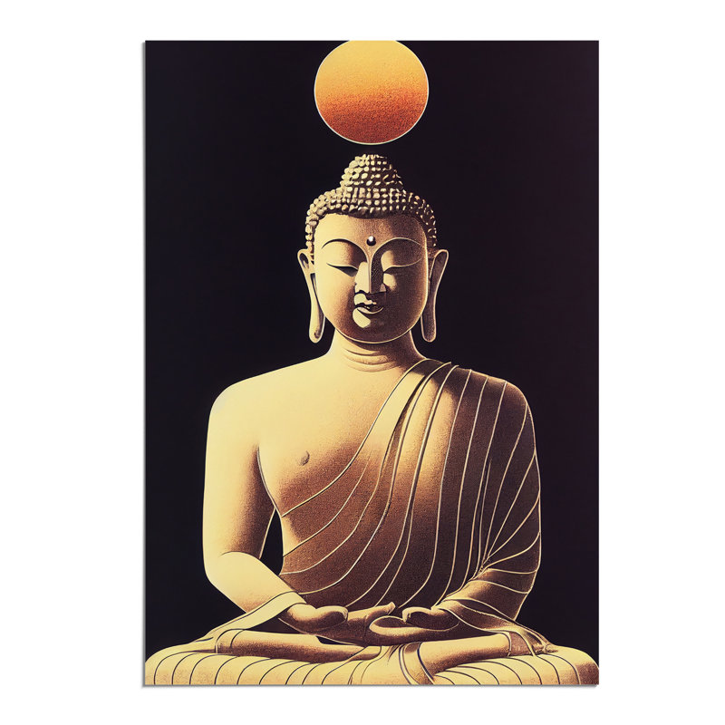 Buddha Under the Sun - Wall Art, 29.7cm H x 21cm W, Paper, No Matte