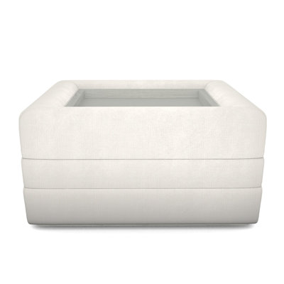 Boyden Ottoman with Wood Tray