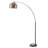 Perlis 68" Arc Floor Lamp with Bell Metal Shade and Solid Marble Base – Antique Brass Shade / Black Marble Base-2011382456