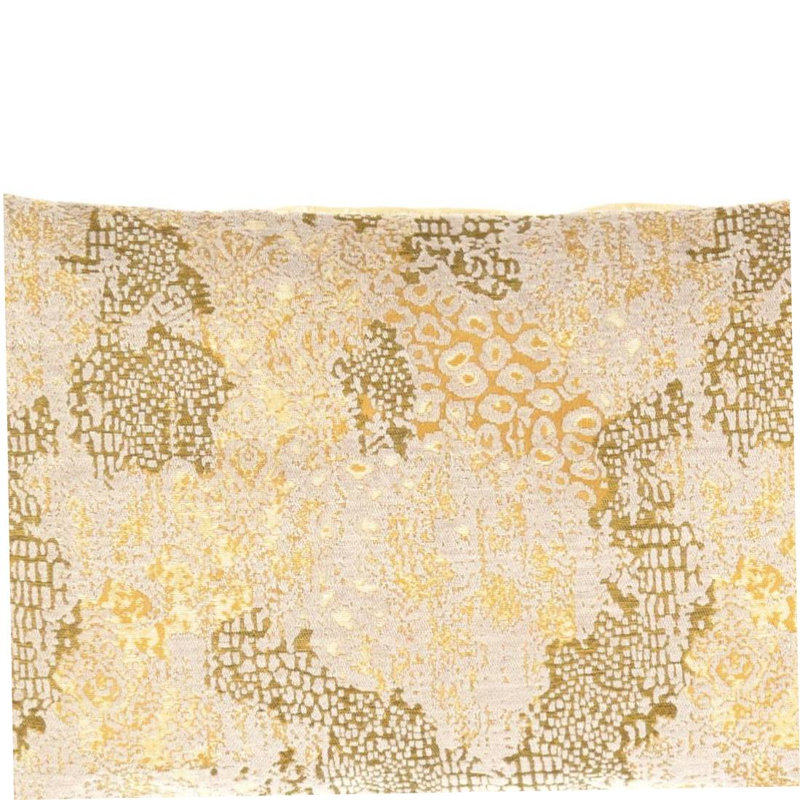 Pillow Cover & Insert, 16"H x 24"W, Rectangular, Beige/Green/Yellow
