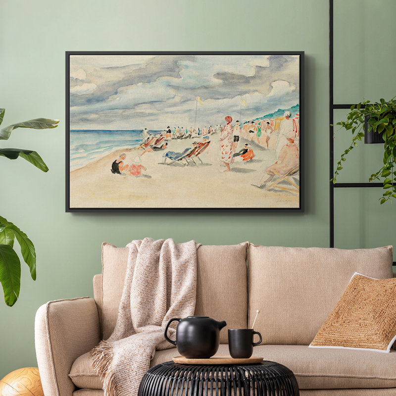 Vintage Nautical Print-XLIV Framed Gallery Wrapped Canvas, Noir, H 41 po x l 27 po