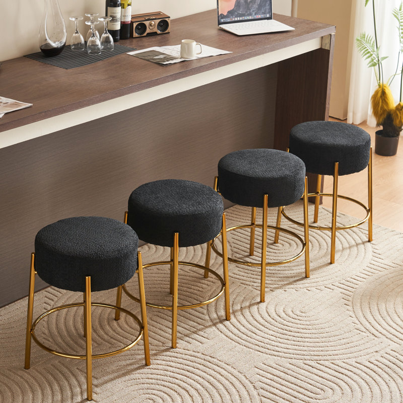 Tabourets de bar de 24 po de hauteur, paire - rembourrés de mousse pour les salles à manger et les cuisines