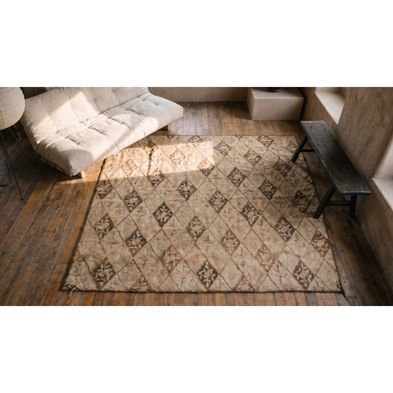 Antique American Hooked Usa Allover Rug