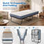 Lit d'appoint pliant portable de 96,5 cm (38 po) avec matelas de 12,7 cm (5 po) et roues verrouillables-1584513606