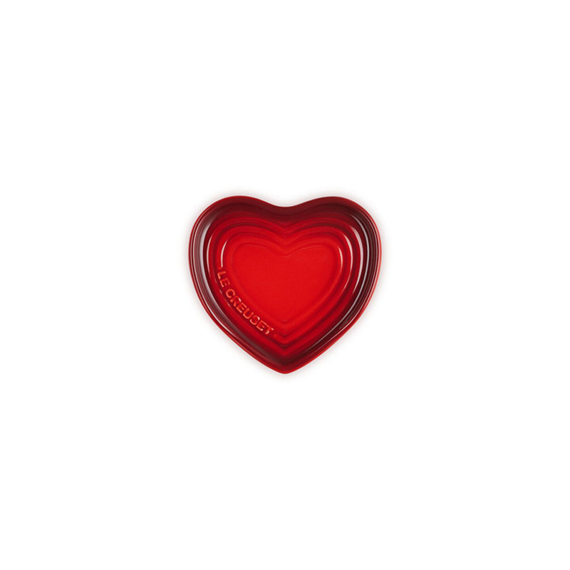Le Creuset Stoneware Heart Spoon Rest 5 In Cerise, Cerise