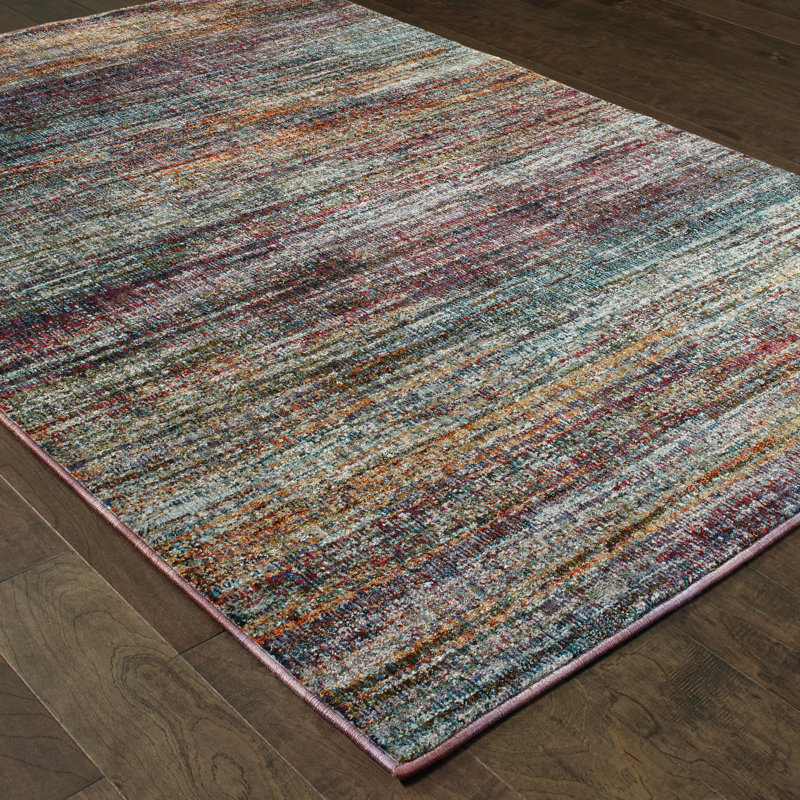 Synthetic Abstract Indoor Rug, Rectangle 1'10" x 3'2"