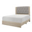 Lit standard touffeté en bois massif Yashira-525134117