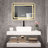 Bathroom Led Lighted Mirror - Fog Switch, Smooth Surface, Long Lasting Performance, Aluminium Coating, Long-Term Stability