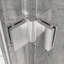 Porte de douche pivotante en verre trempé de 1/4 po de 6 mm avec cadre en aluminium, réversible pour une ouverture à droite ou à gauche, facile à installer dans la salle de bain avec un système de hauteur de 72 po et des charnières en alliage de zinc rouille-131256341
