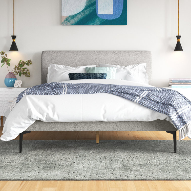 Wade Logan® Garfinkel Upholstered Platform Bed & Reviews | Wayfair