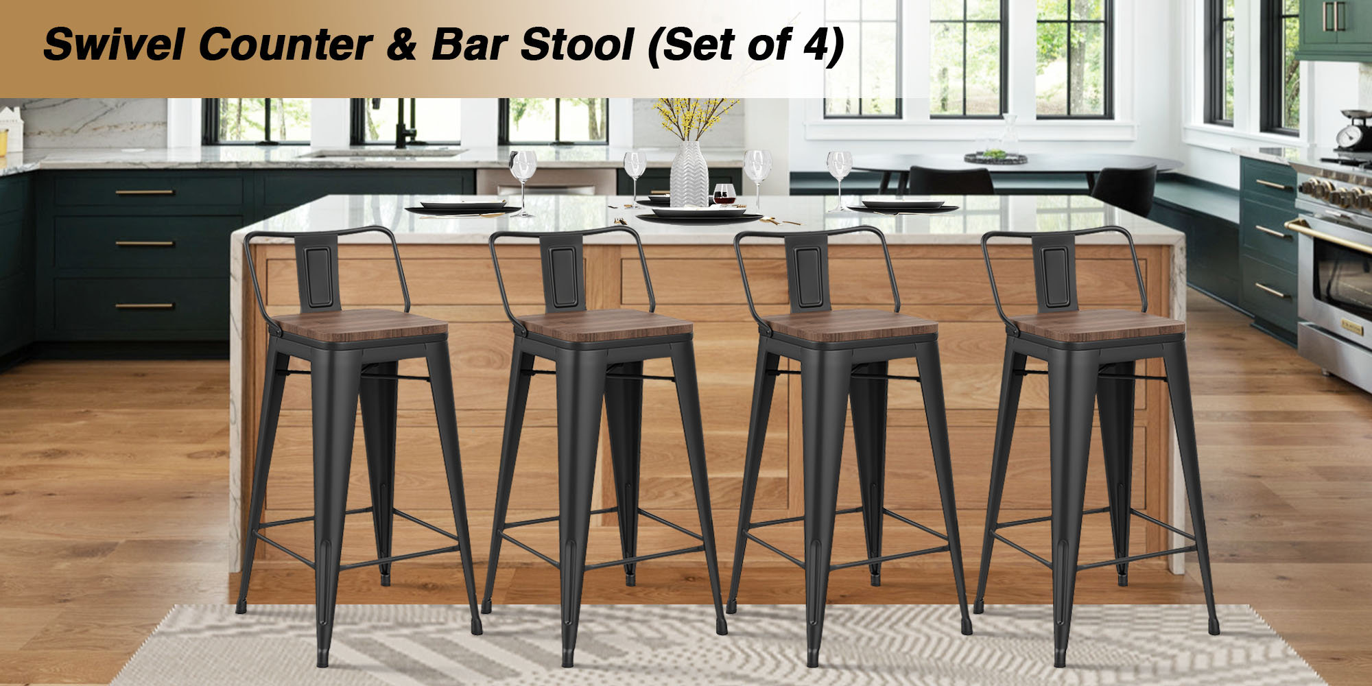 Sand & Stable Kaleo Swivel Stool & Reviews Wayfair Canada