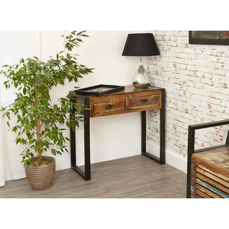 Adlina 91cm Solid Wood Top Console Table