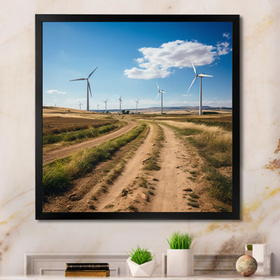 Wind Turbines In Wind Farm I, reproduction d'art sur toile