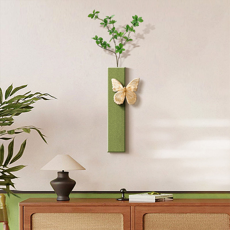 Art mural Mid-Century moderne en toile pour salon, H 15,75 po x l 5,91 po