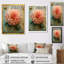 Décoration murale dahlia rose rose bleu rétro - Dahlia-1691513762-1691513765