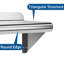 Stainless Steel Wall Mounted Shelving Unit-1320334926