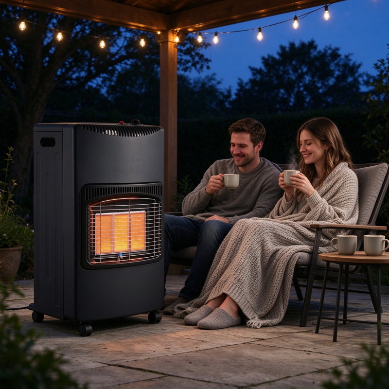 450 Sq.Ft Propane Standing Patio Heater 18000 BTU