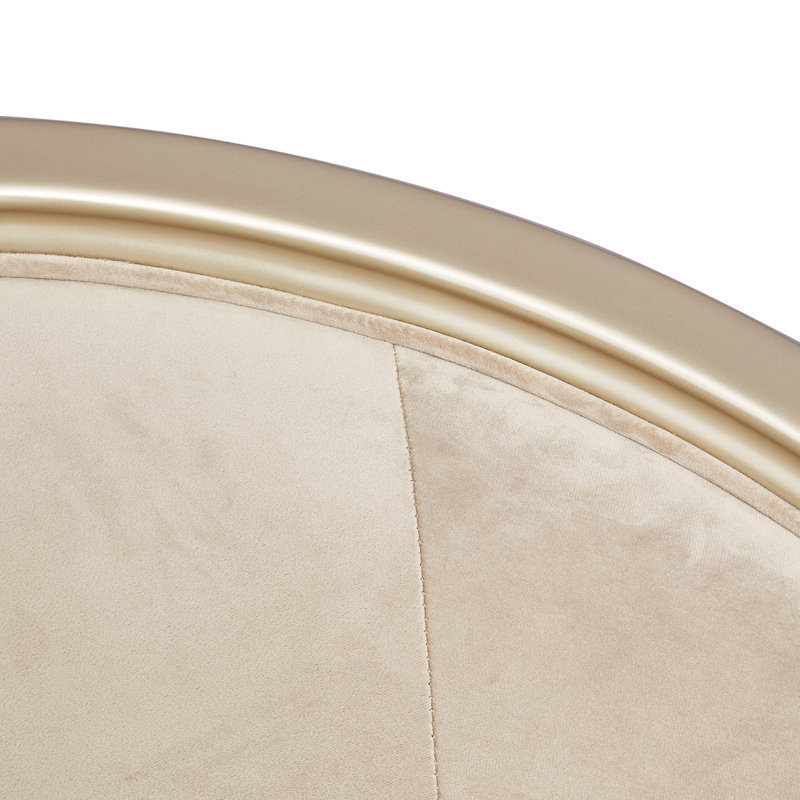 Villa Cherie 35'' Wide Barrel Chair, Porcini Velvet