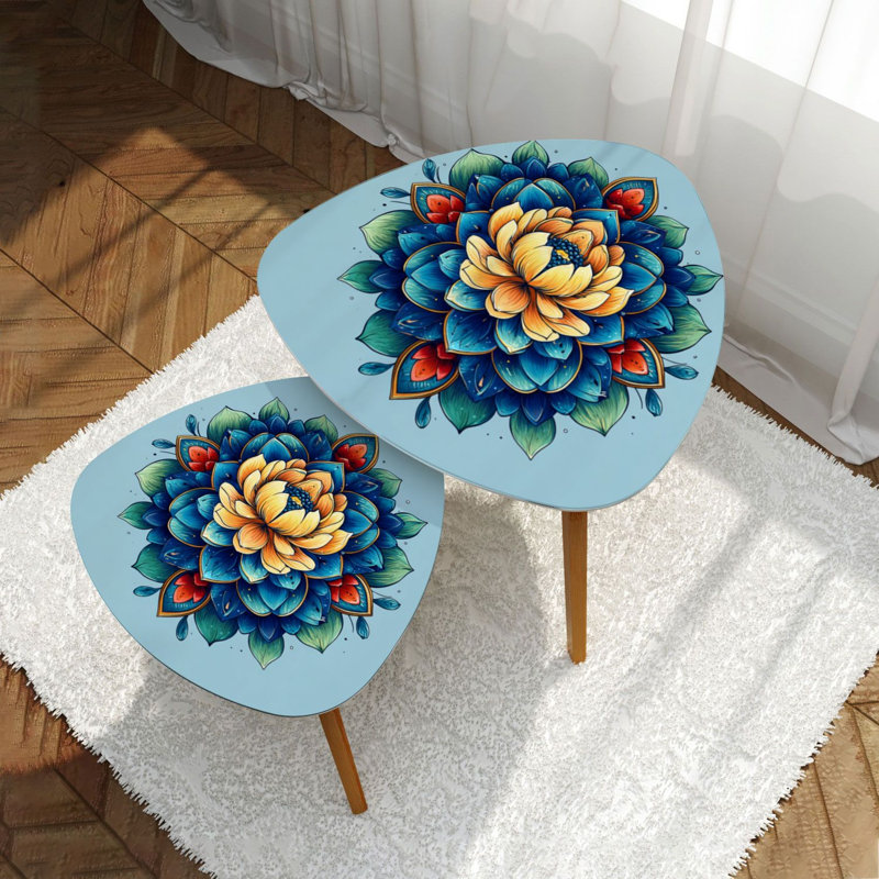 Ensemble de 2 tables basses gigognes Triang