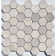 Crema Marfil Hexagon 2" Multi-Finished Marble Mosaic 12"x12" Floor and Wall Tile