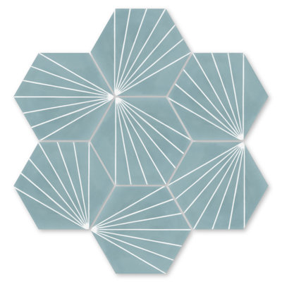 Carreau de sol et de ciment à motif de ciment 7,87 po x 9,09 po Spark C
