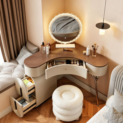 Mini coiffeuse de coin de style Mid-Century