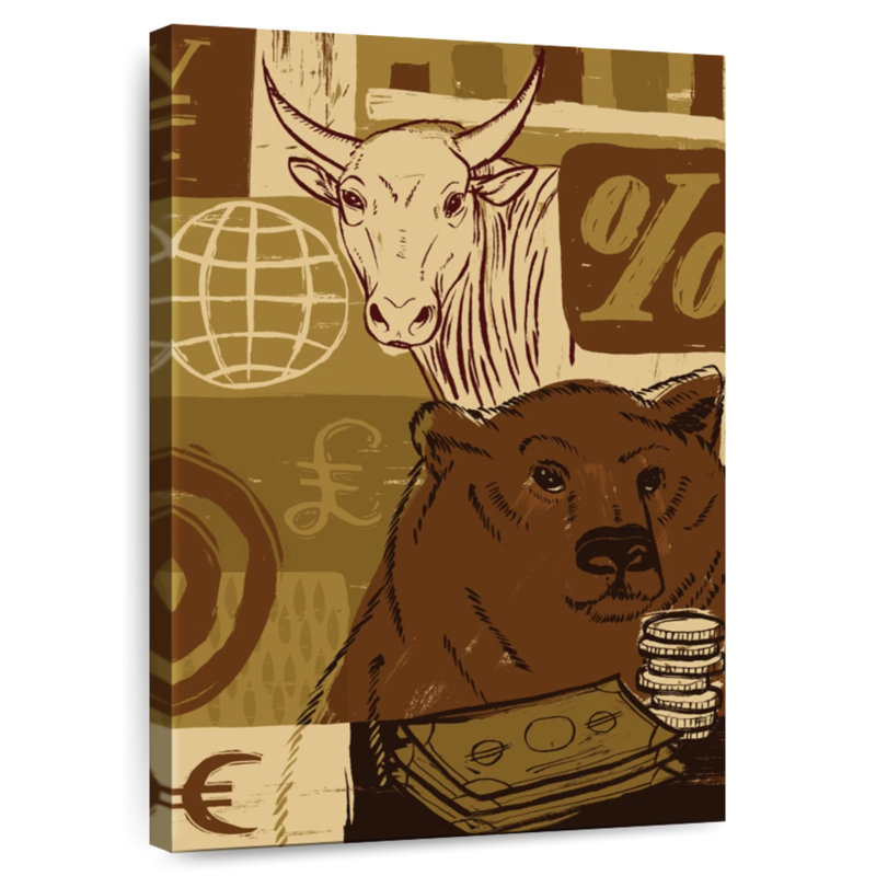 Brampt Bull And Bear, 48" H x 32" W