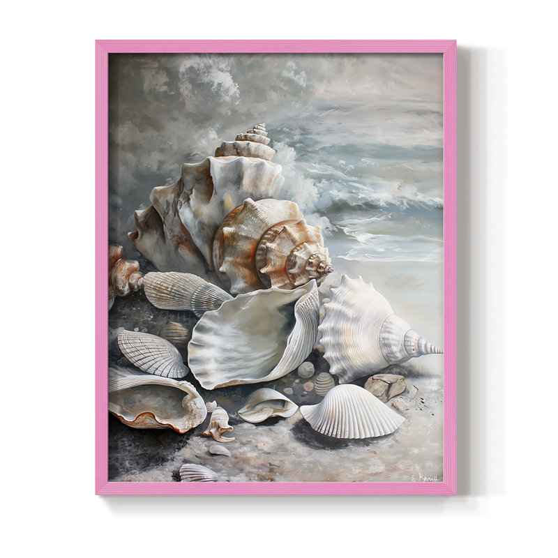 NAUTICAL Series CCXCIX, reproduction encadrée - bois massif, Rose, H 11 po x l 9 po