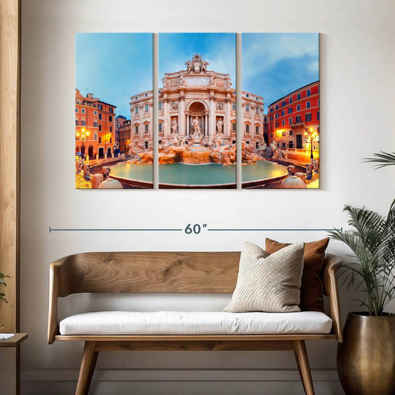 Sebbie Fontana Di Trevi, H 32 po x l 50 po