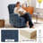 Swivel Rocker Recliner  Massage Chenille Fabric-124582280