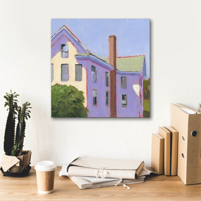  «Bucolique Structure 4» par Carol Young, art mural sur toile, 18 po x 18 po