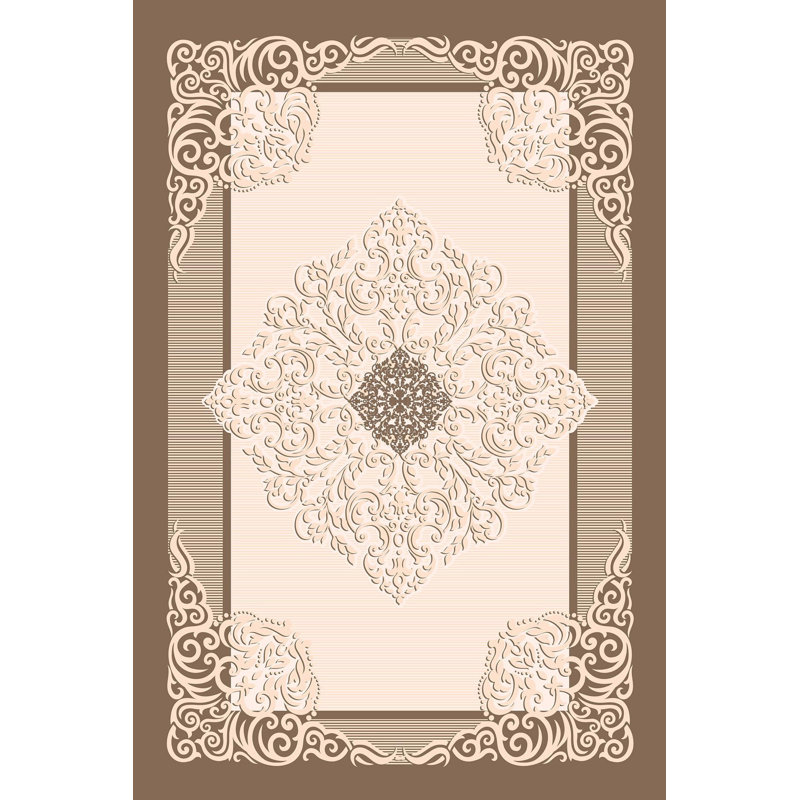 Tapis tissé de qualité supérieure, 4,6 x 7,2 pi, 100% polyester, 650 g / m² | Antibactérien, antidérapant en PVC sous le dessous, hauteur de poils de 0,3 po | Lavable à la machine, impression numérique 3D | Idéal pour le salon, la chambre à coucher et le bureau