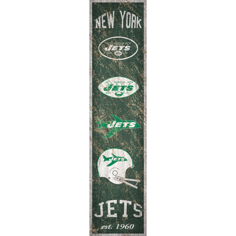 « heritage », impression sur bois NFL, Jets de New York