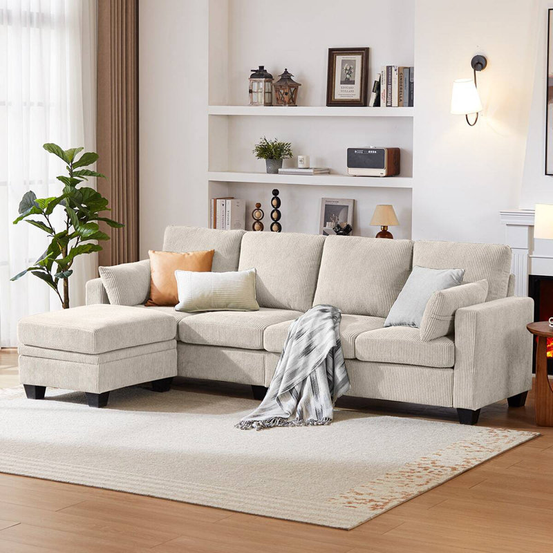 Canapé modulaire en Corduroy, Beige