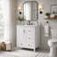 Meuble-lavabo 24 po avec lavabo, une armoire avec porte à fermeture en douceur-373356026