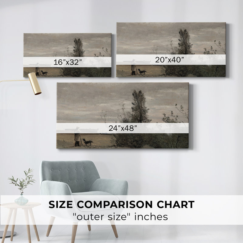 Série paysage - DCL XXII - Toile tendue avec châssis - Prêt à accrocher, H 24 po x l 48 po