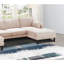 Moderne magnifique ensemble modulaire de 6 pièces modulaires avec accoudoirs et fauteuil avec repose-pieds et canapé en U-1407241516