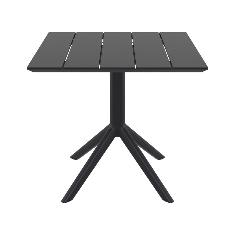 Paris Square Dining Table, 29" H x 31.5" W x 31.5" D, Black