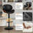 Mid-Century Modern PU Upholstered Swivel Adjustable Height Bar Stools-448576096